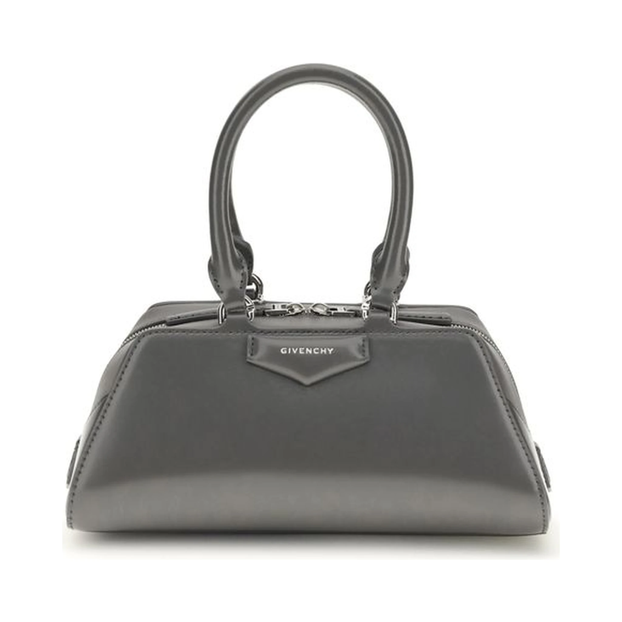 Gray Calf Leather Bos Taurus Handbag
