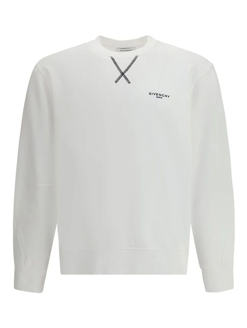 White Cotton Sweatshirt
