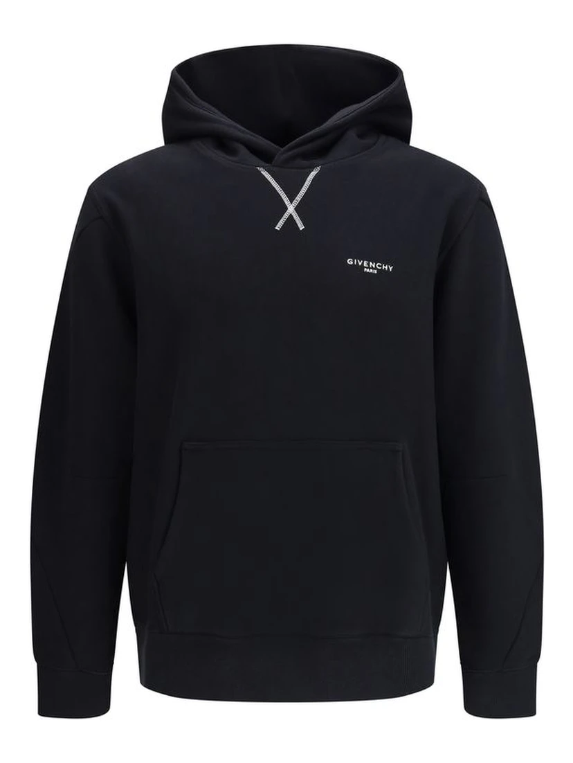 Black Cotton Sweatshirt