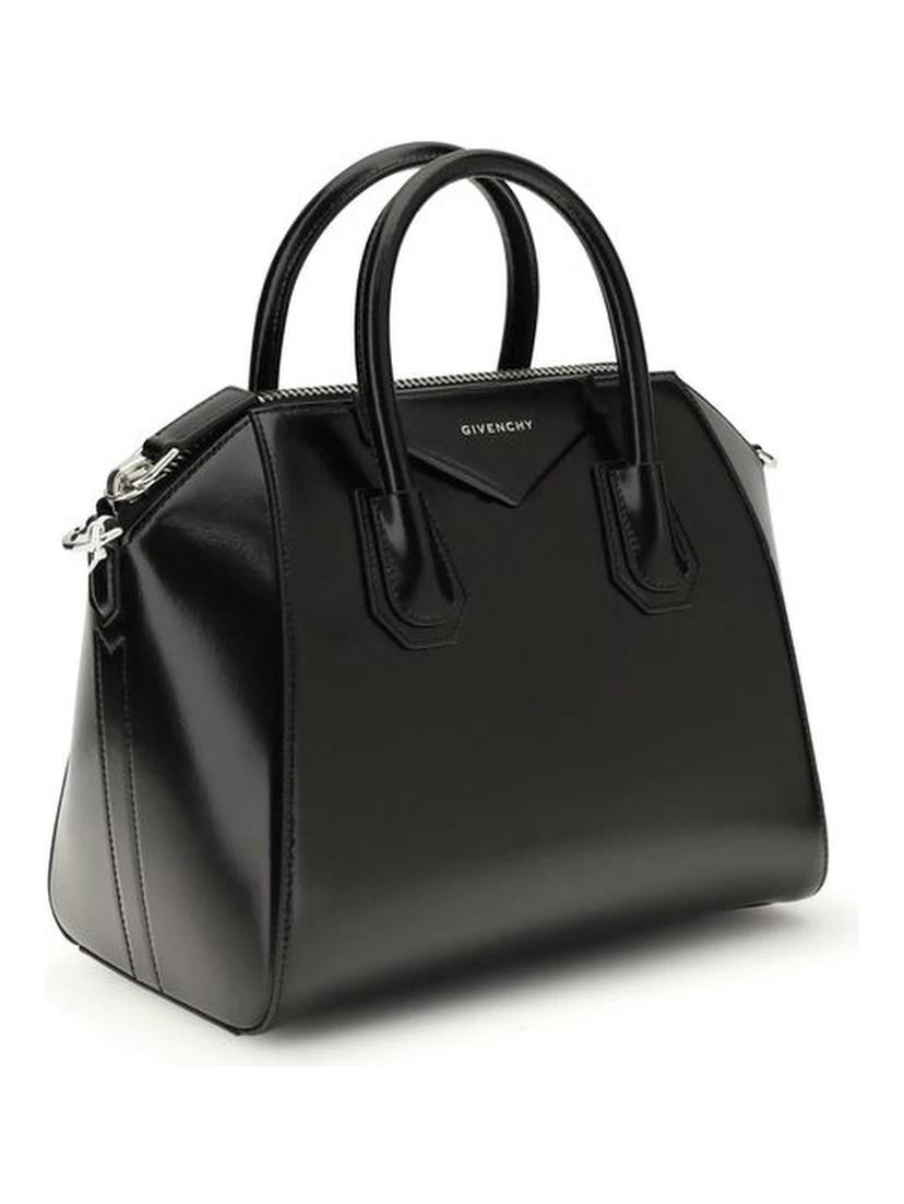 Black Calf Leather Bos Taurus Handbag