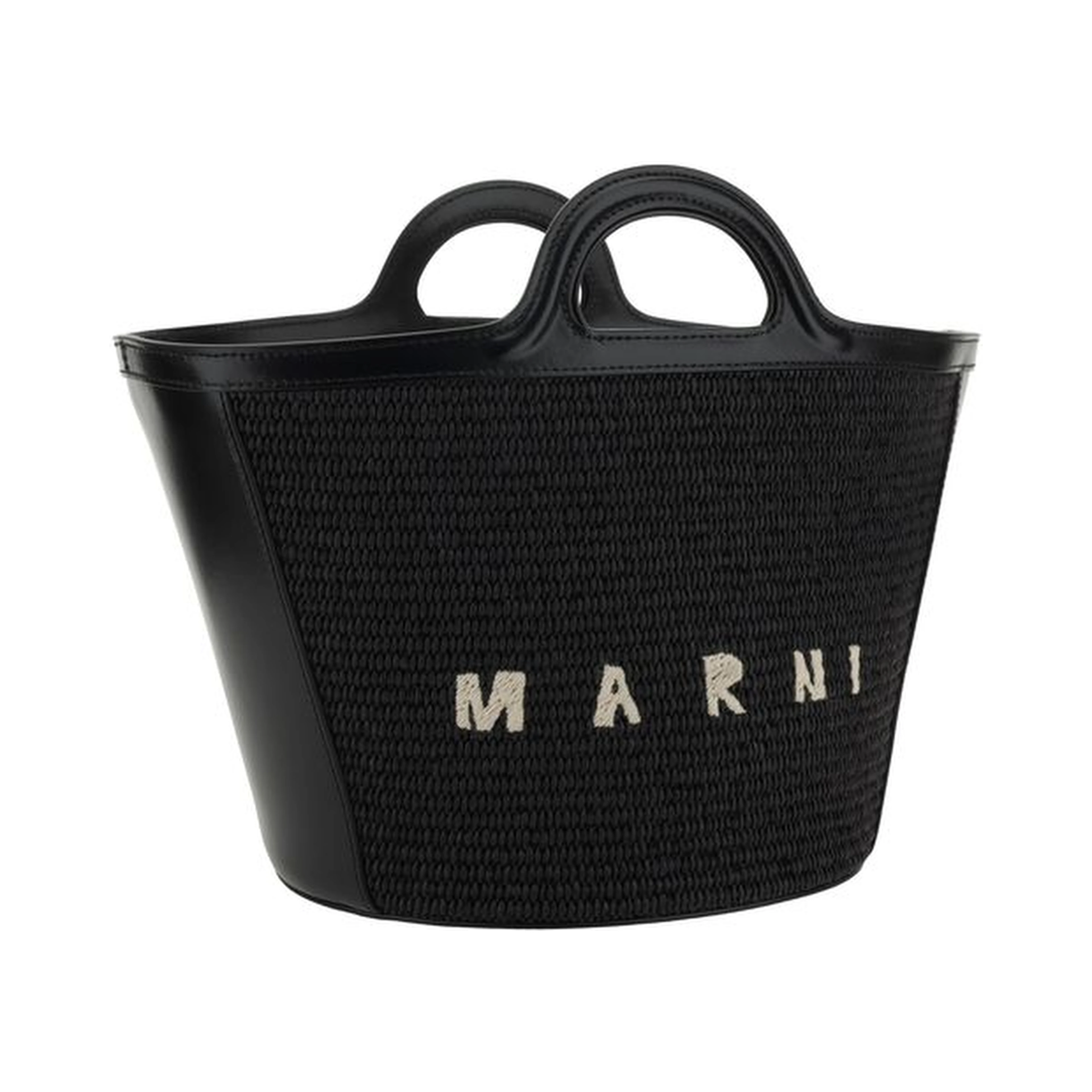 Black Cotton Shoulder Bag