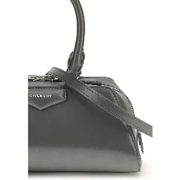 Gray Calf Leather Bos Taurus Handbag