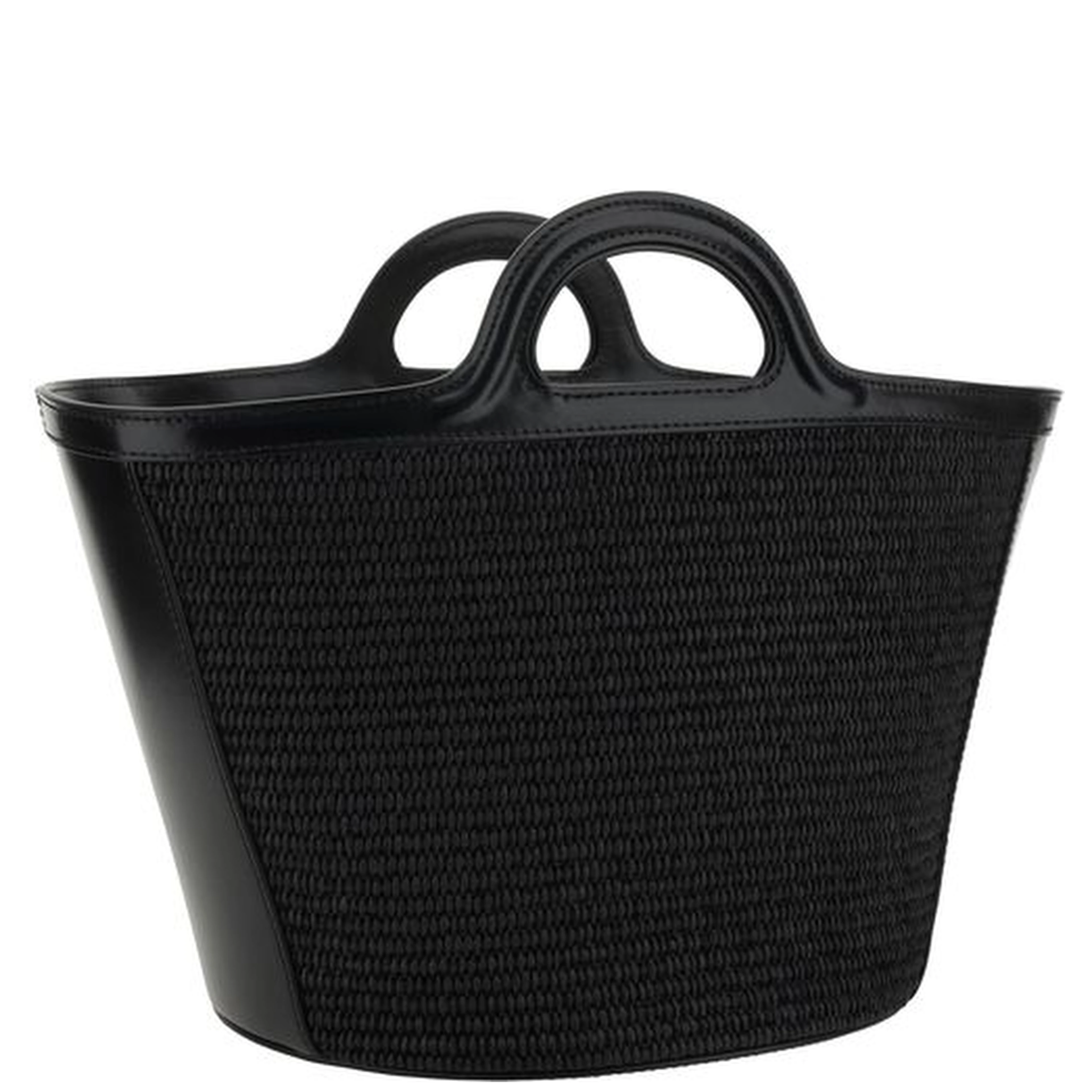 Black Cotton Shoulder Bag