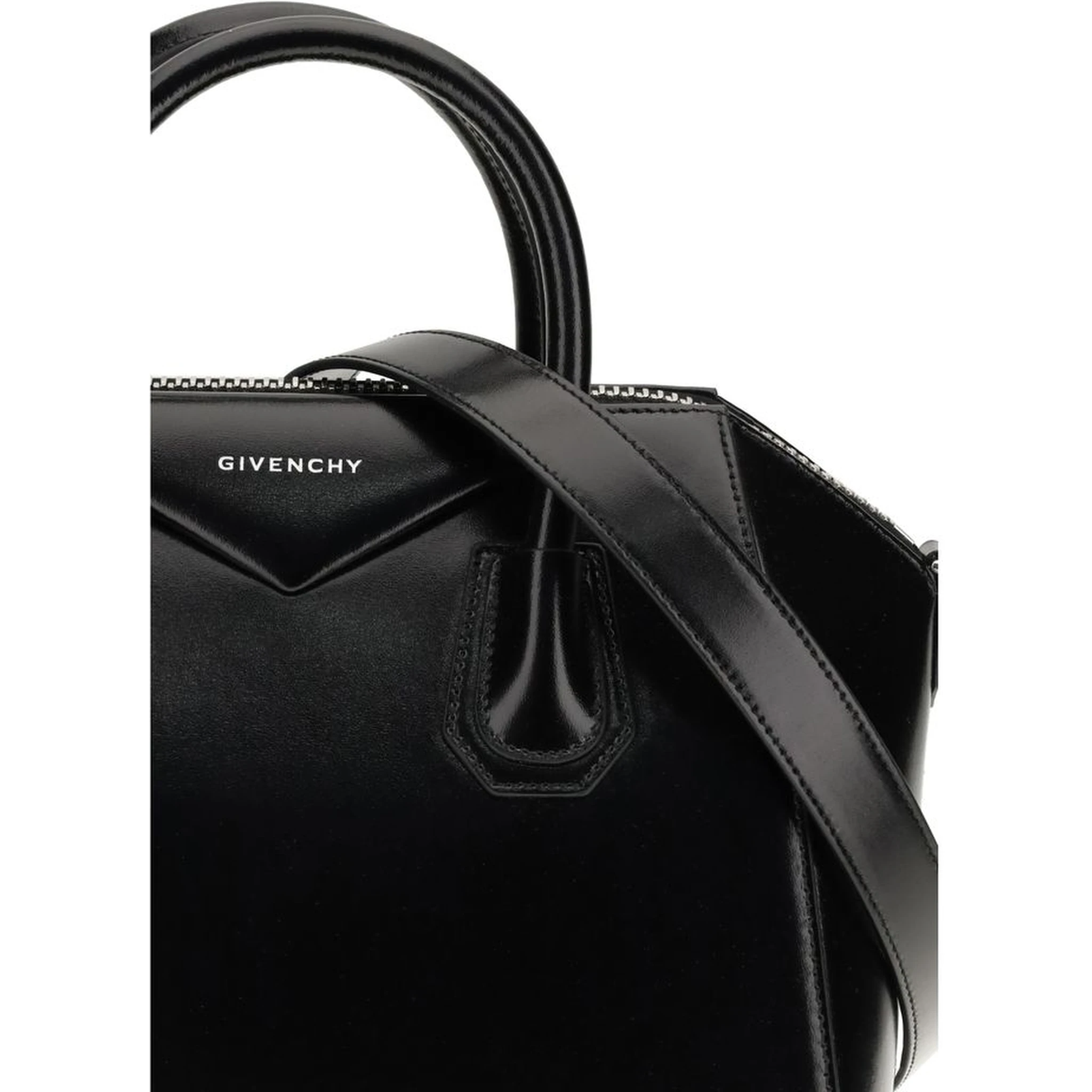 Black Calf Leather Bos Taurus Handbag
