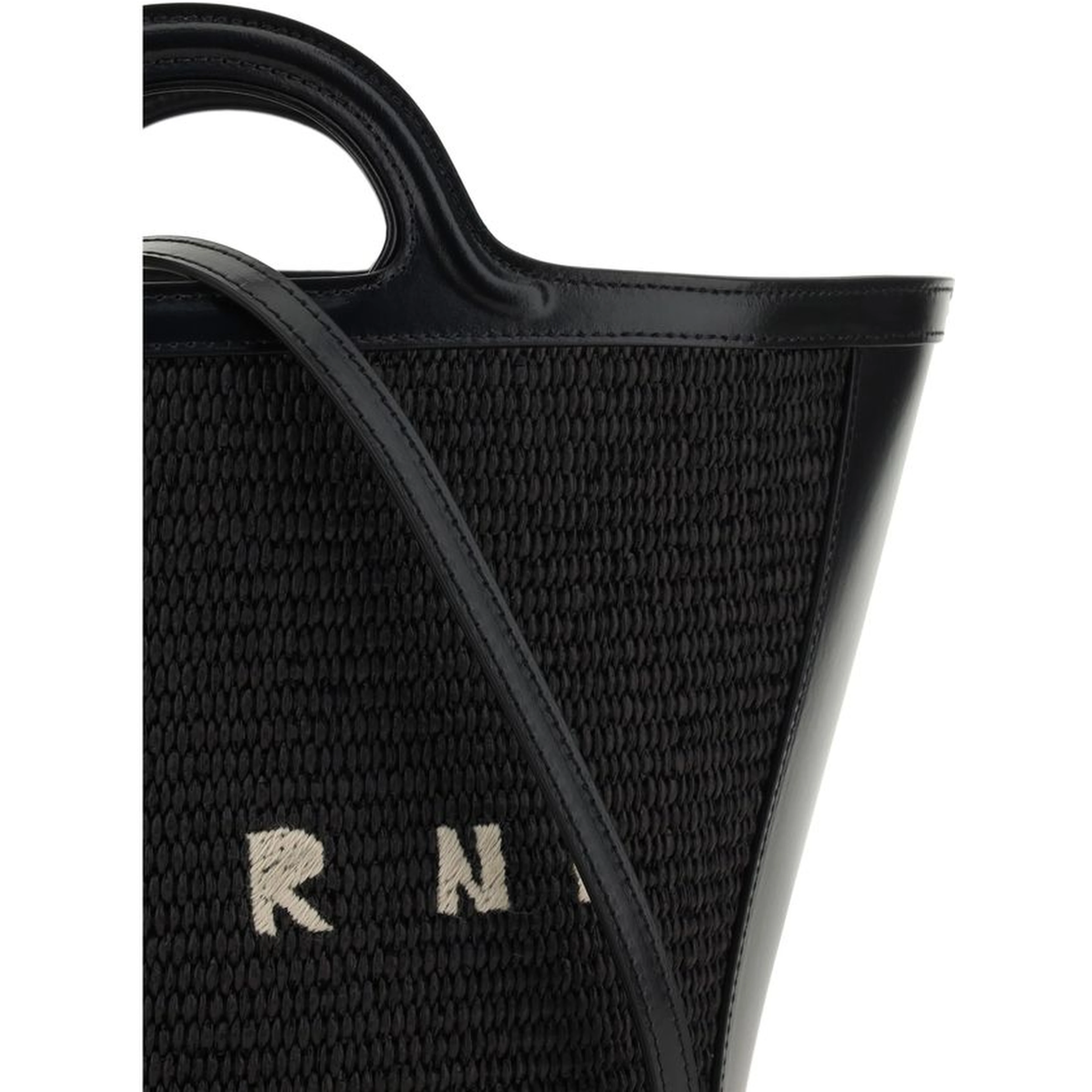 Black Cotton Shoulder Bag