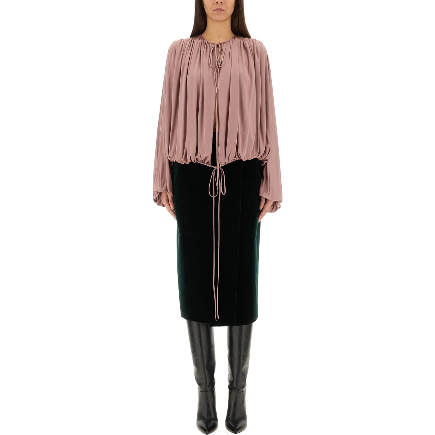 FLUID KNIT BLOUSE