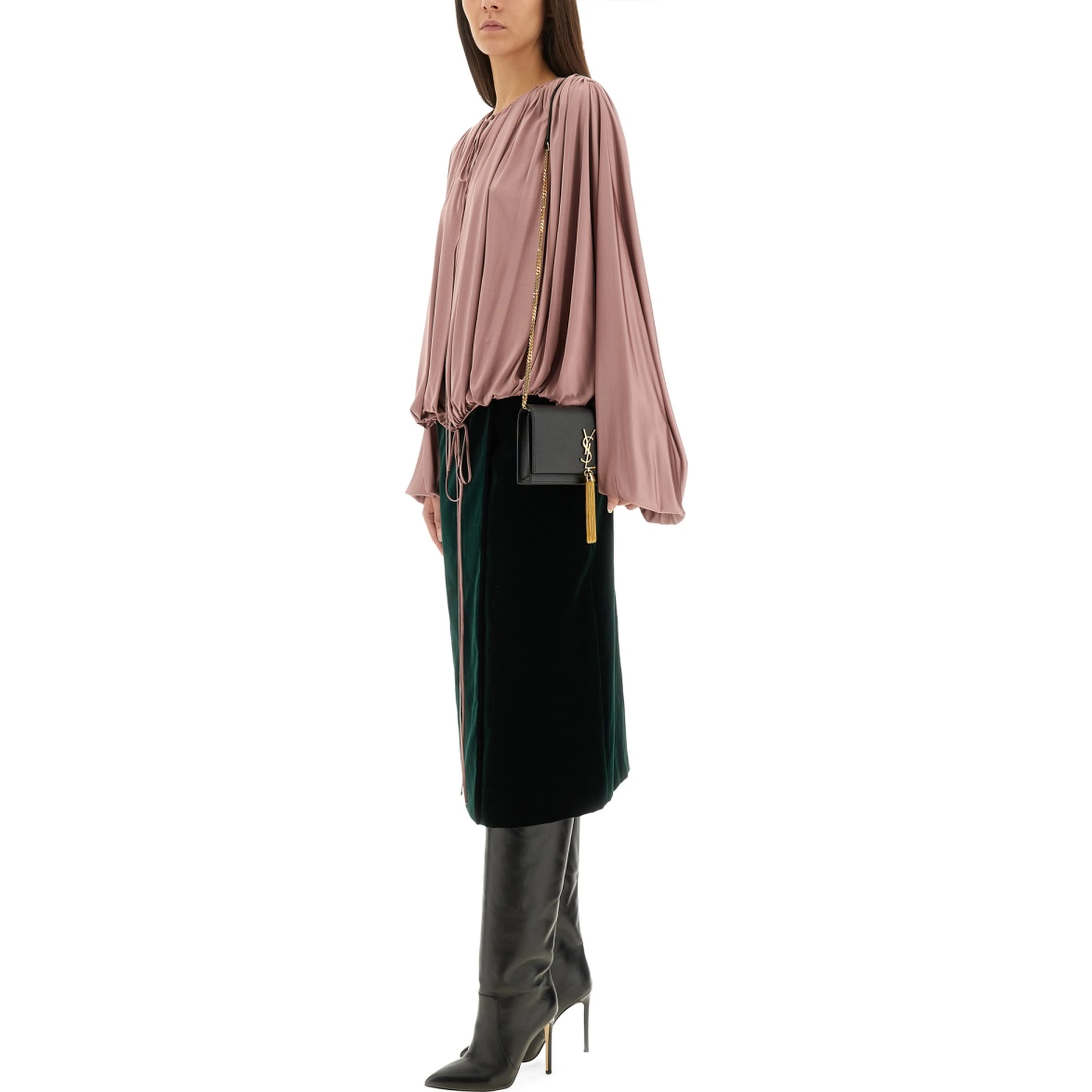 FLUID KNIT BLOUSE
