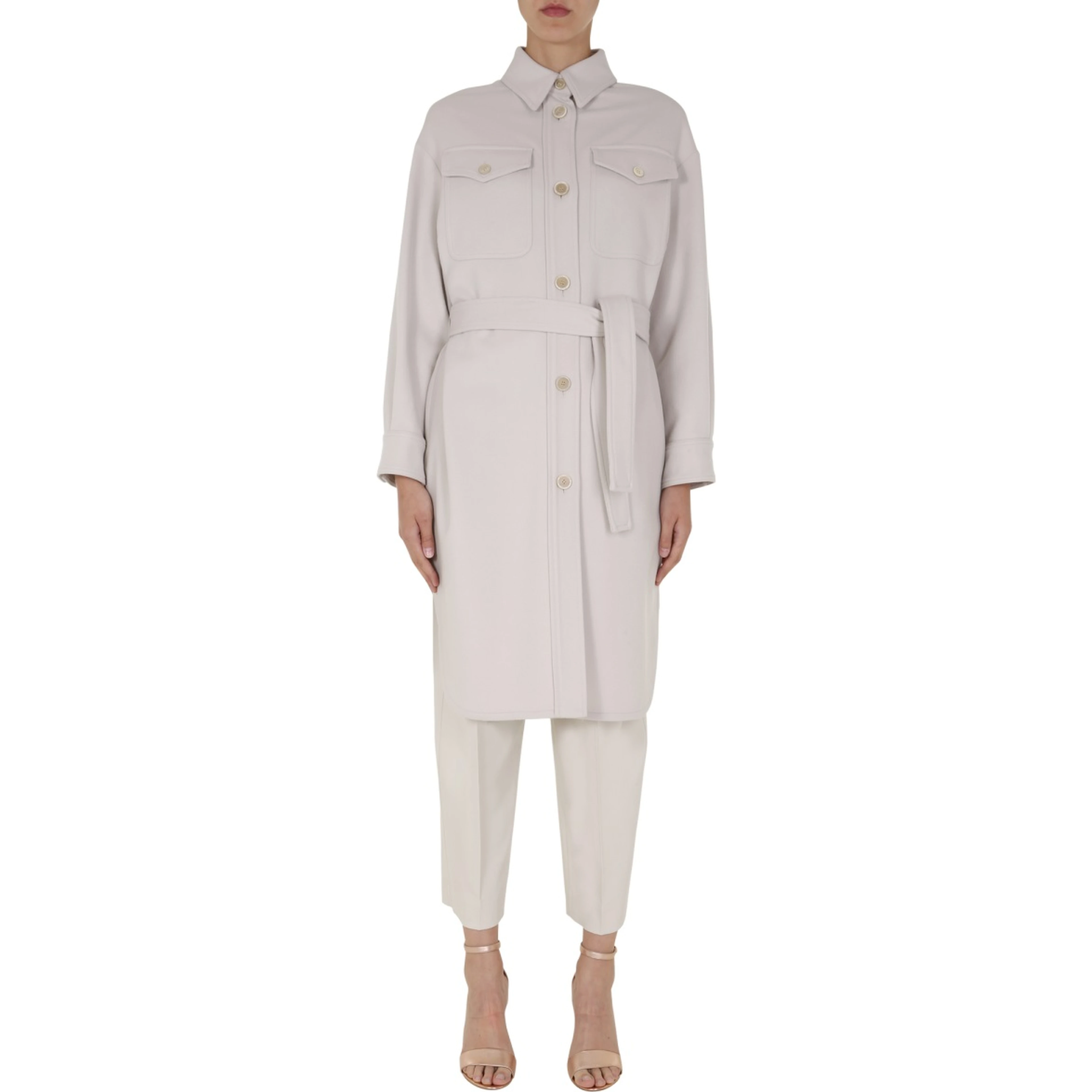 COAT WITH BELT