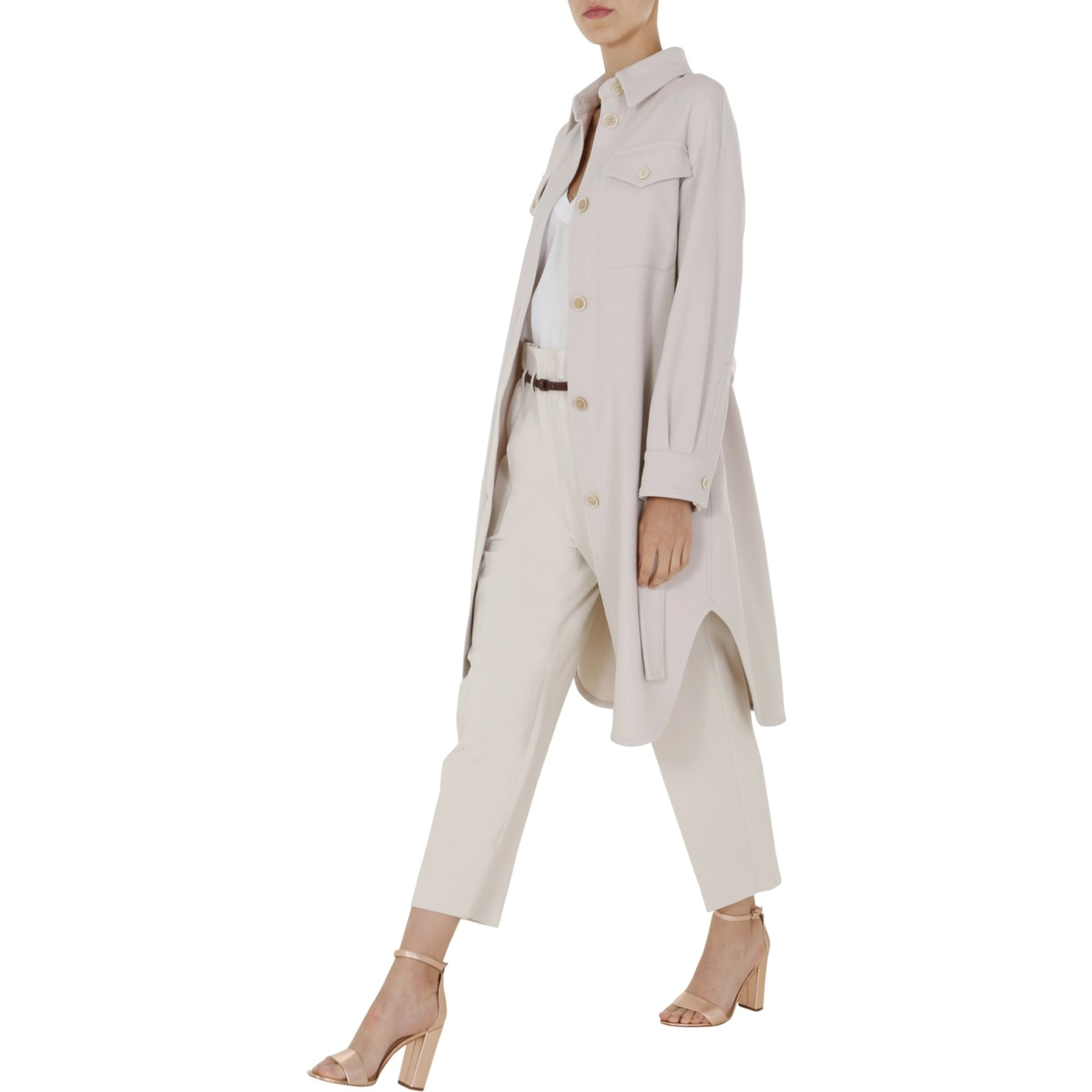 COAT WITH BELT