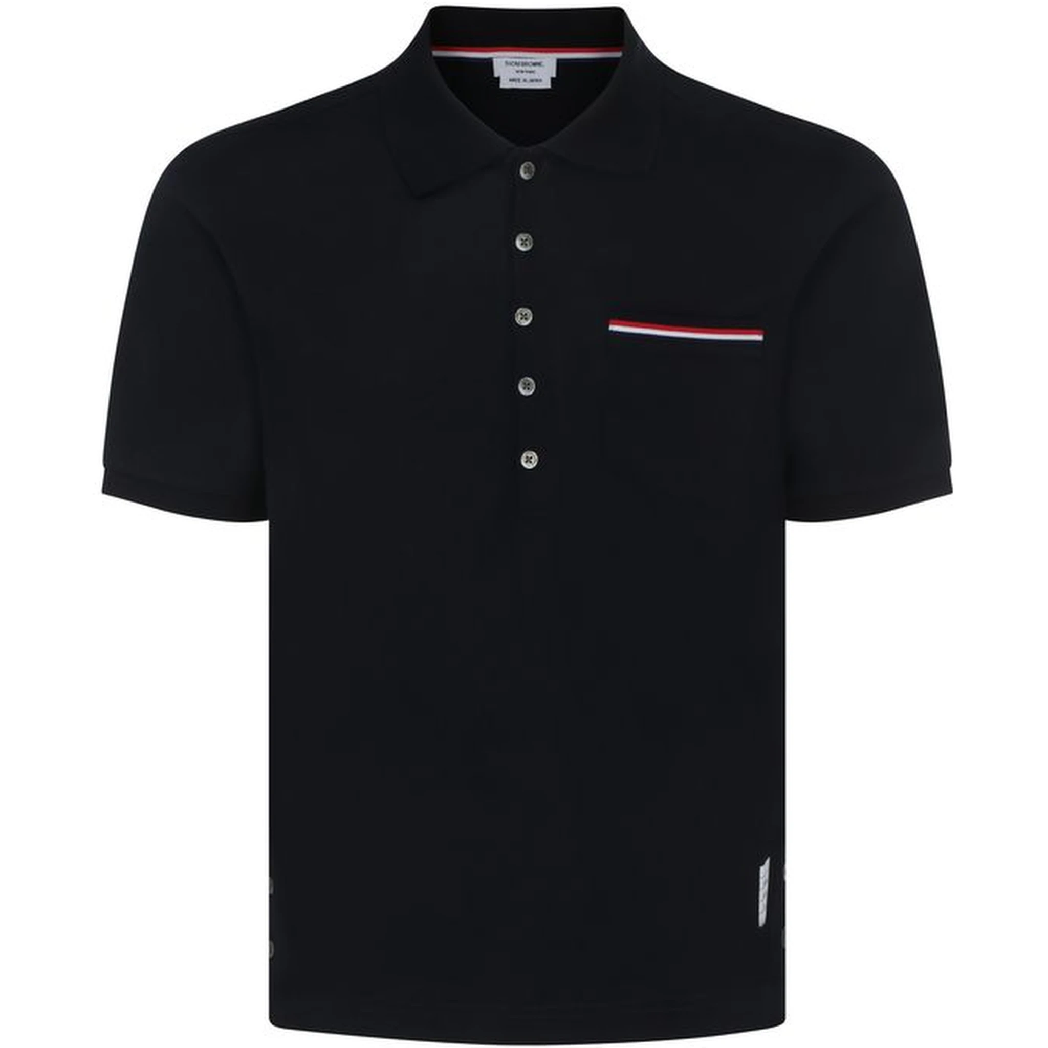 Blue Cotton Polo Shirt