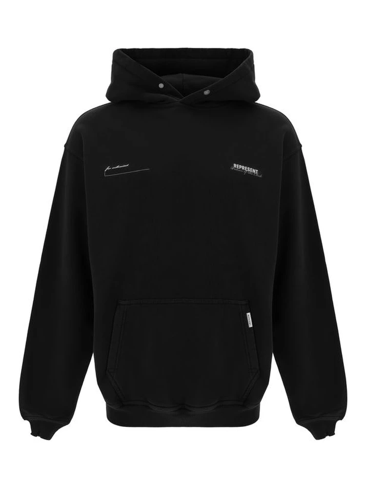 Black Cotton Sweatshirt