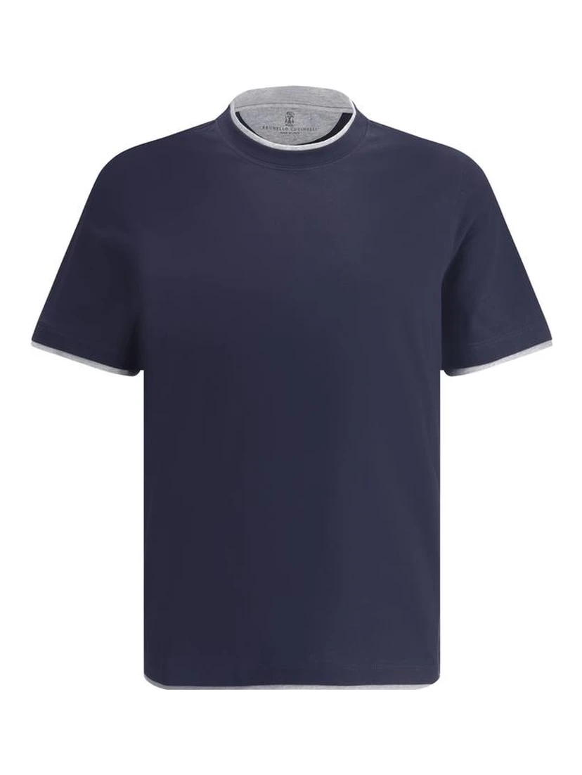 Blue Cotton T-Shirt