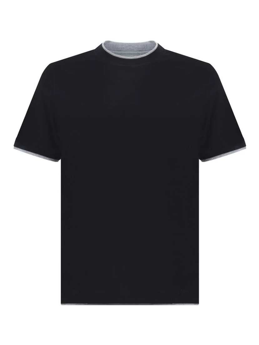 Black Cotton T-Shirt