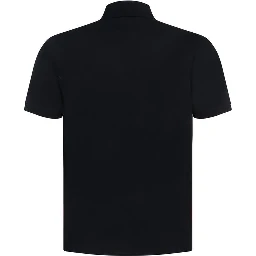 Blue Cotton Polo Shirt