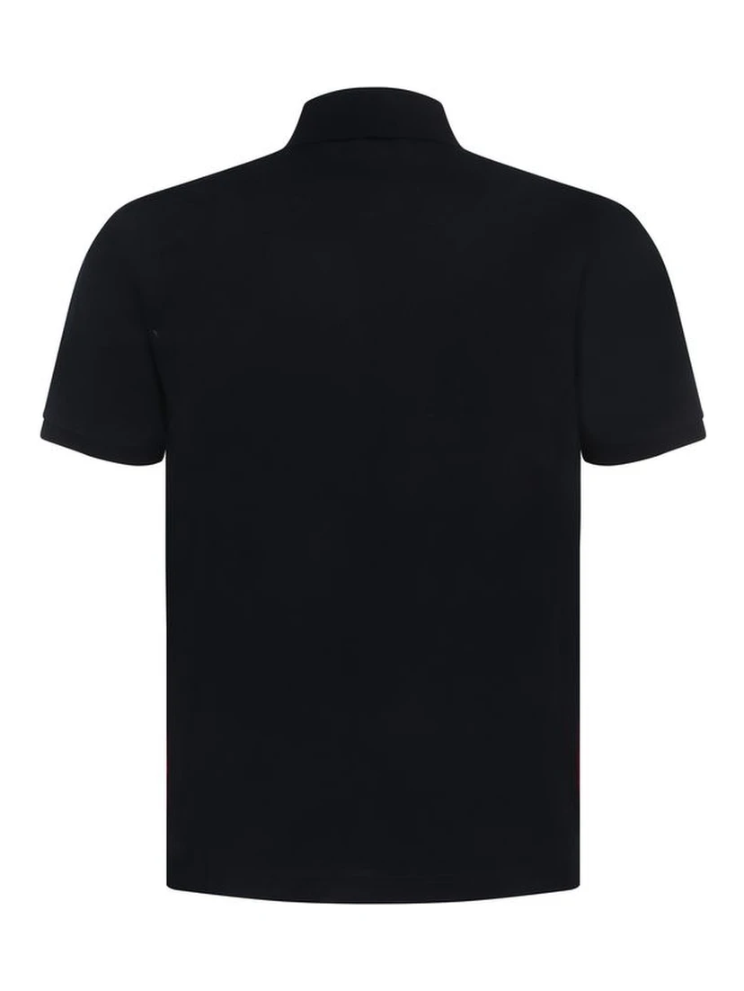 Blue Cotton Polo Shirt