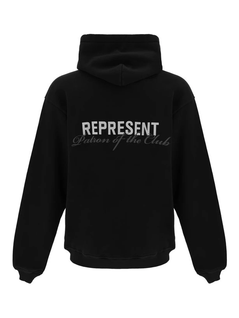 Black Cotton Sweatshirt