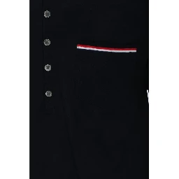 Blue Cotton Polo Shirt
