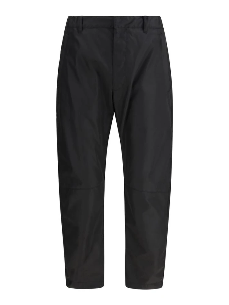 Black Recycled Polyamide Casual Pants