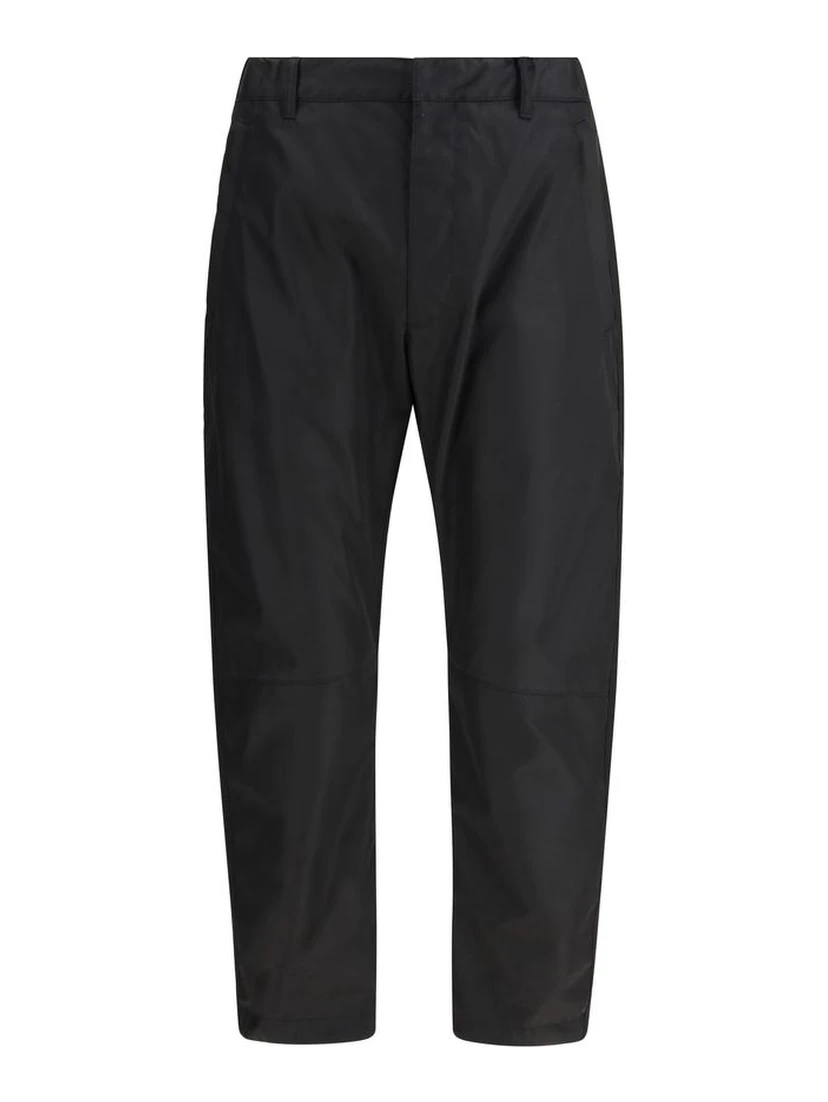 Black Recycled Polyamide Casual Pants