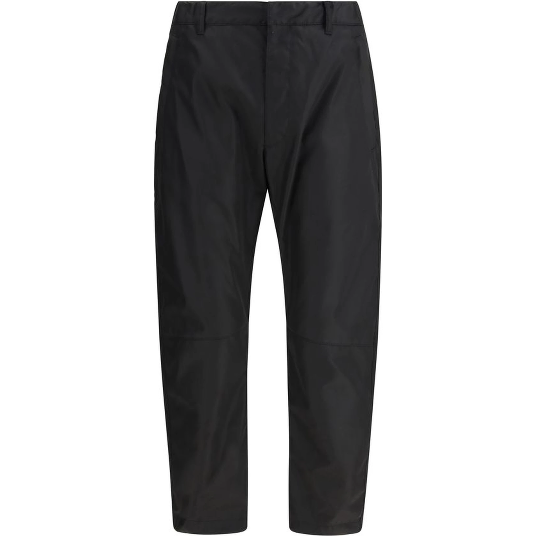 Black Recycled Polyamide Casual Pants