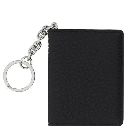 Black Calf Leather Bos Taurus Keychain