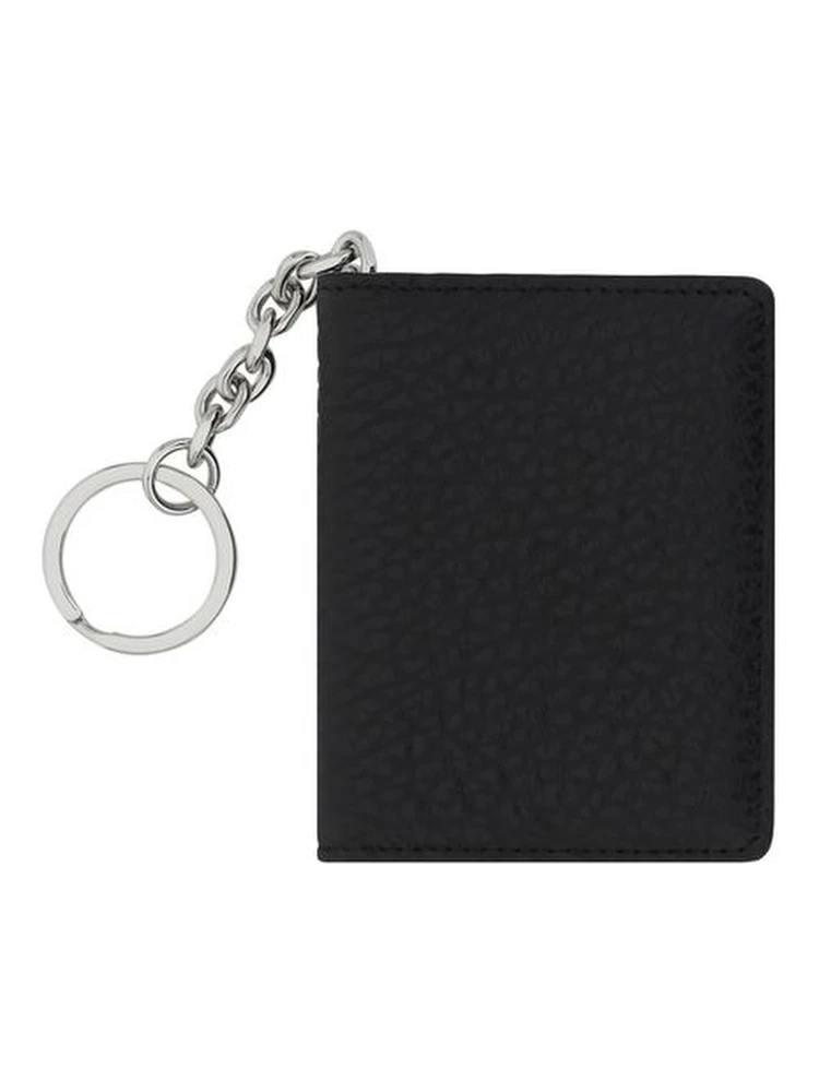 Black Calf Leather Bos Taurus Keychain