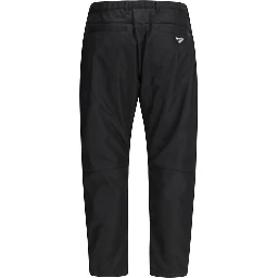 Black Recycled Polyamide Casual Pants