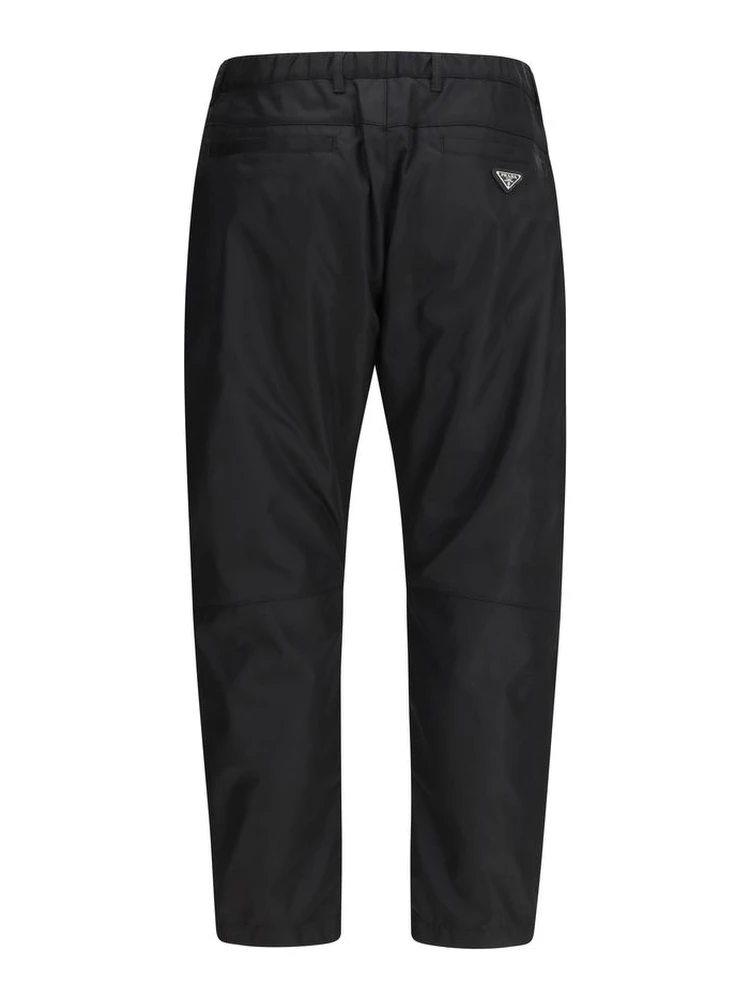 Black Recycled Polyamide Casual Pants alternative