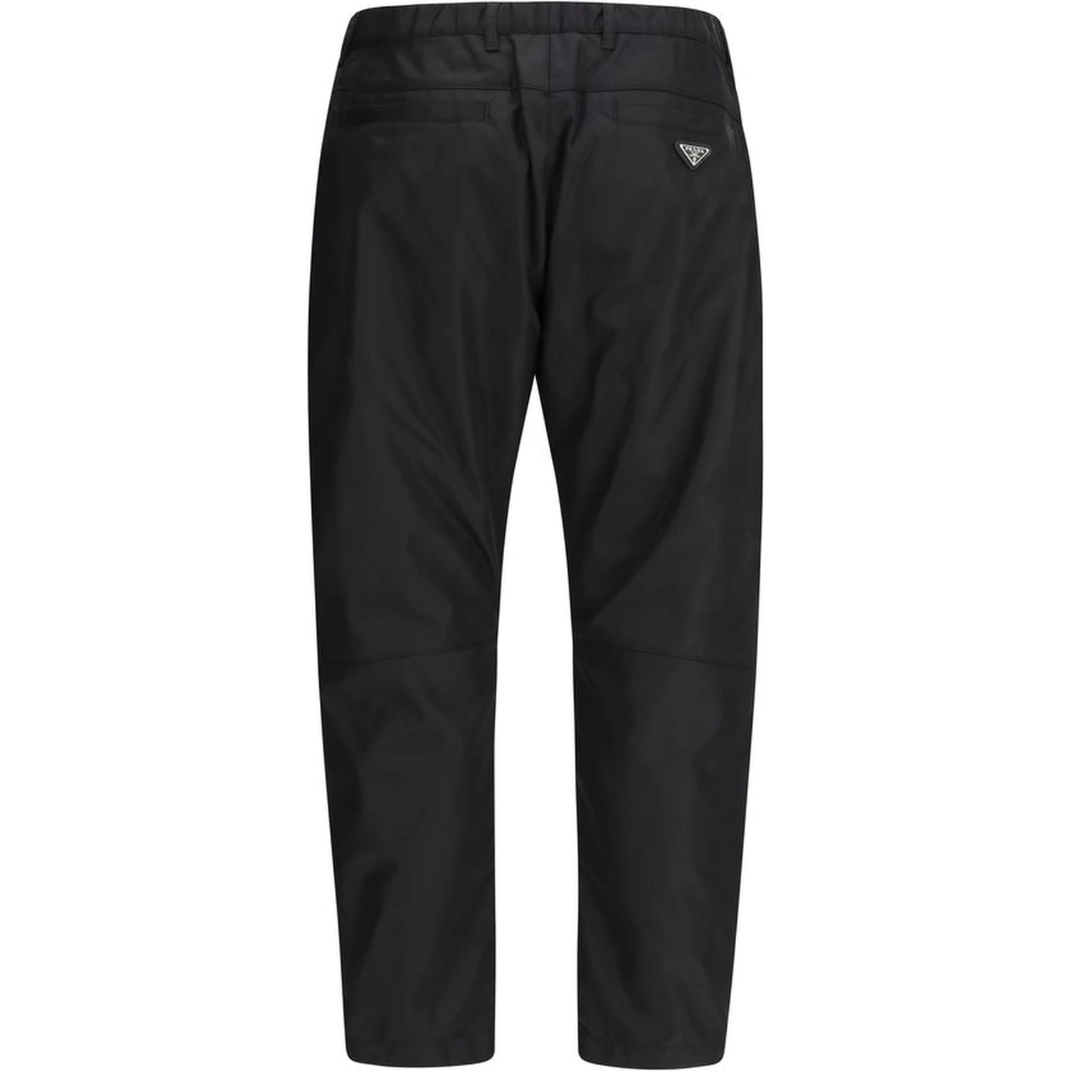Black Recycled Polyamide Casual Pants
