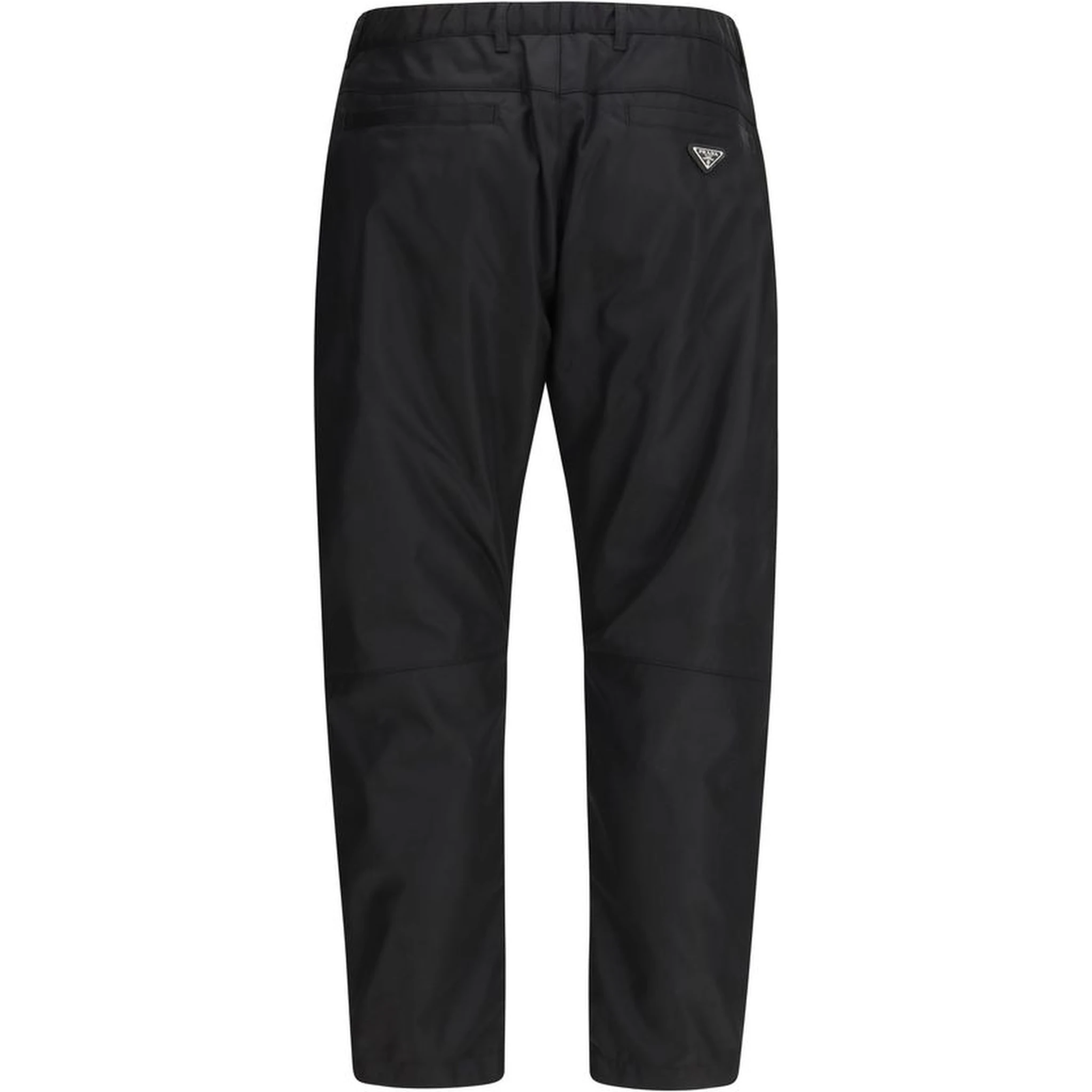 Black Recycled Polyamide Casual Pants