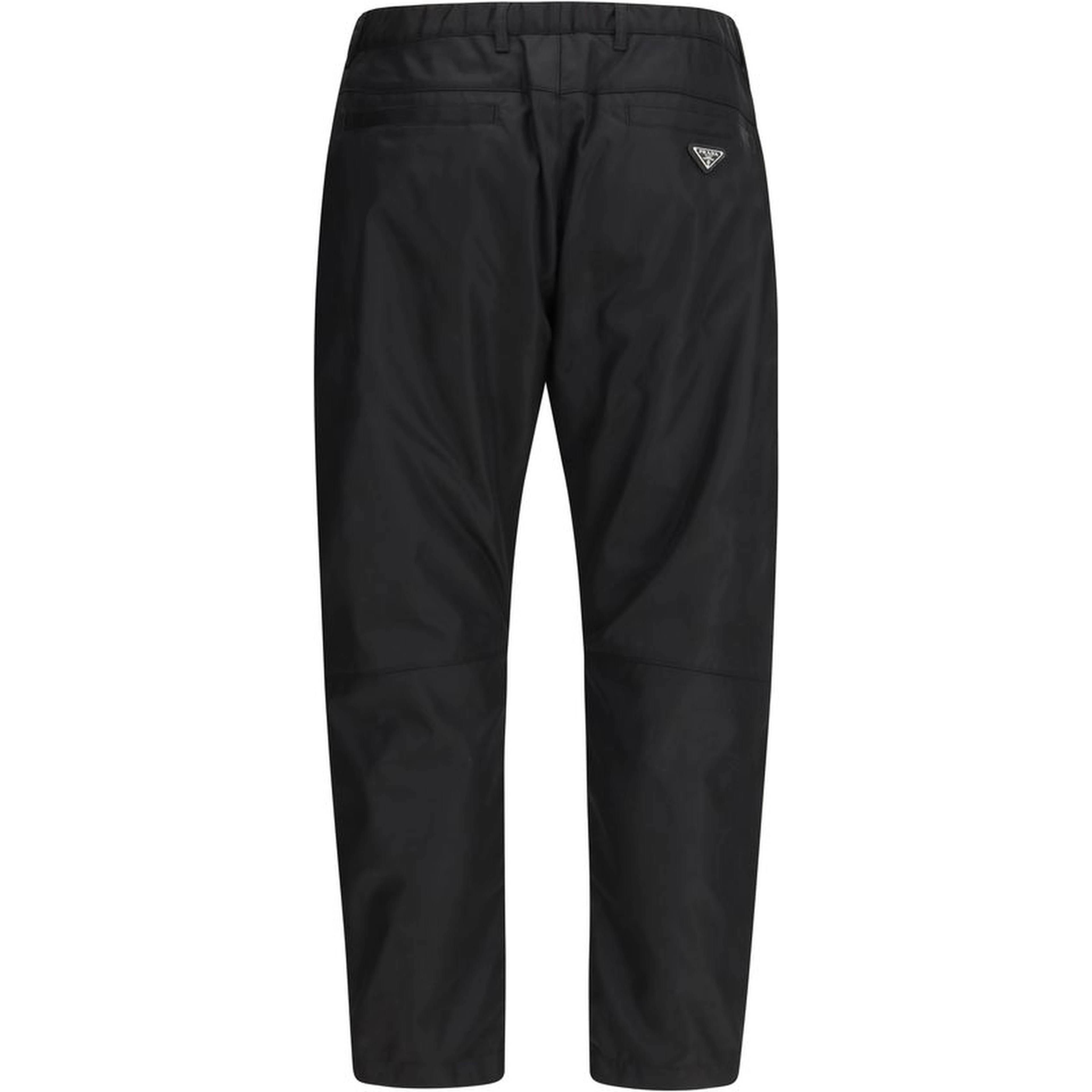 Black Recycled Polyamide Casual Pants