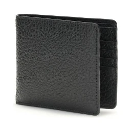 محفظة بوس توروس من جلد العجل الأسود