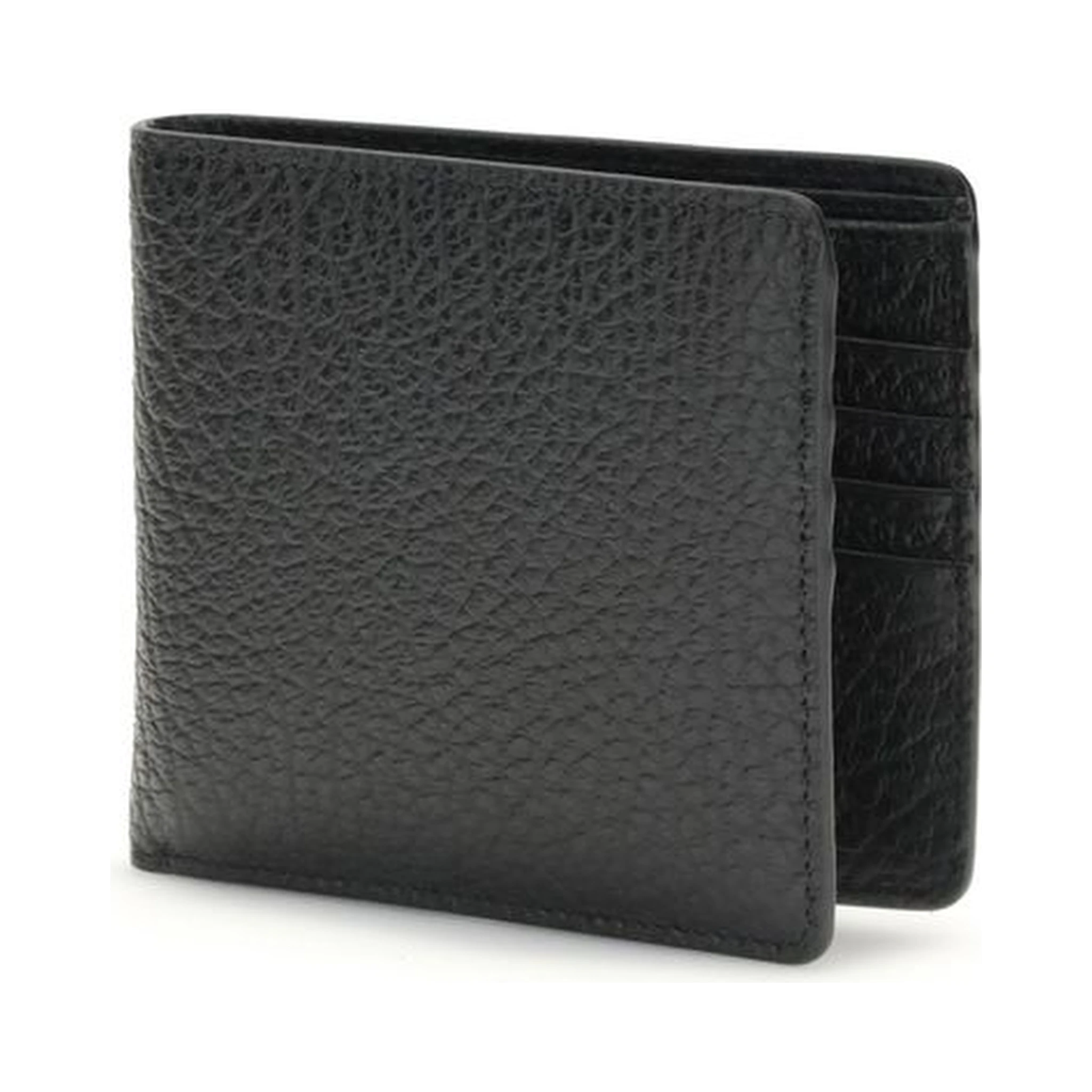 محفظة بوس توروس من جلد العجل الأسود