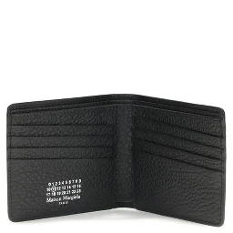 محفظة بوس توروس من جلد العجل الأسود