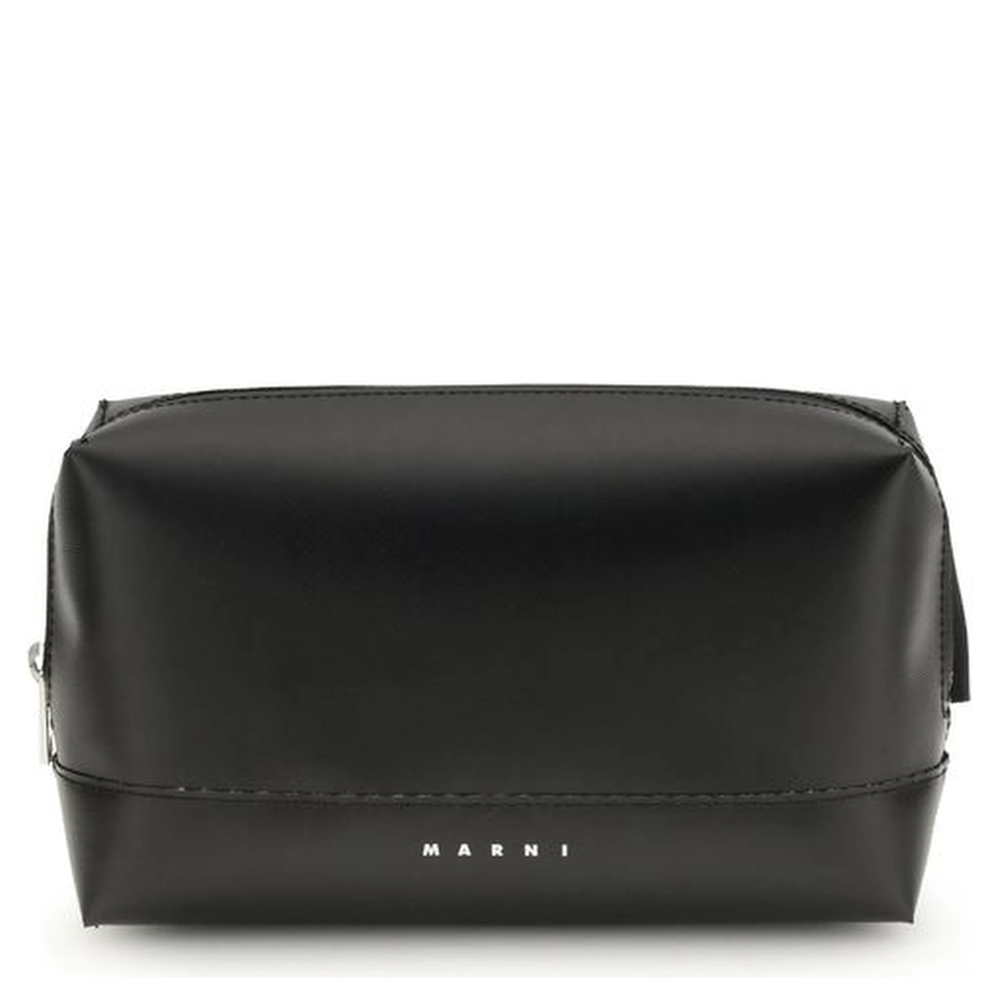 حقيبة كتف بوس توروس من جلد العجل الأسود