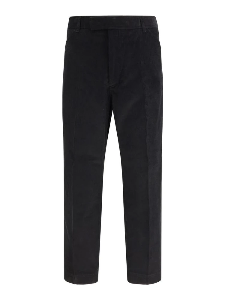 Black Cotton Chino Pants