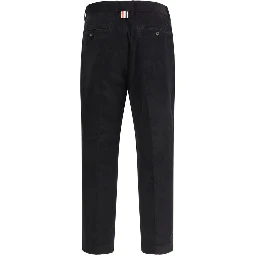 Black Cotton Chino Pants