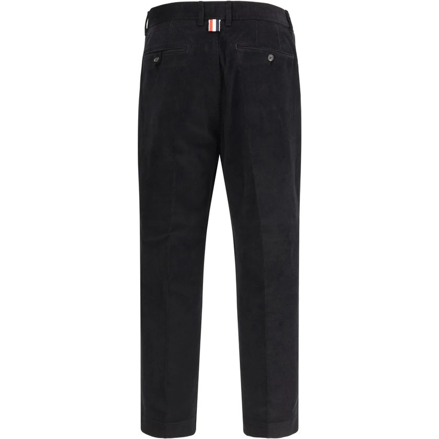 Black Cotton Chino Pants