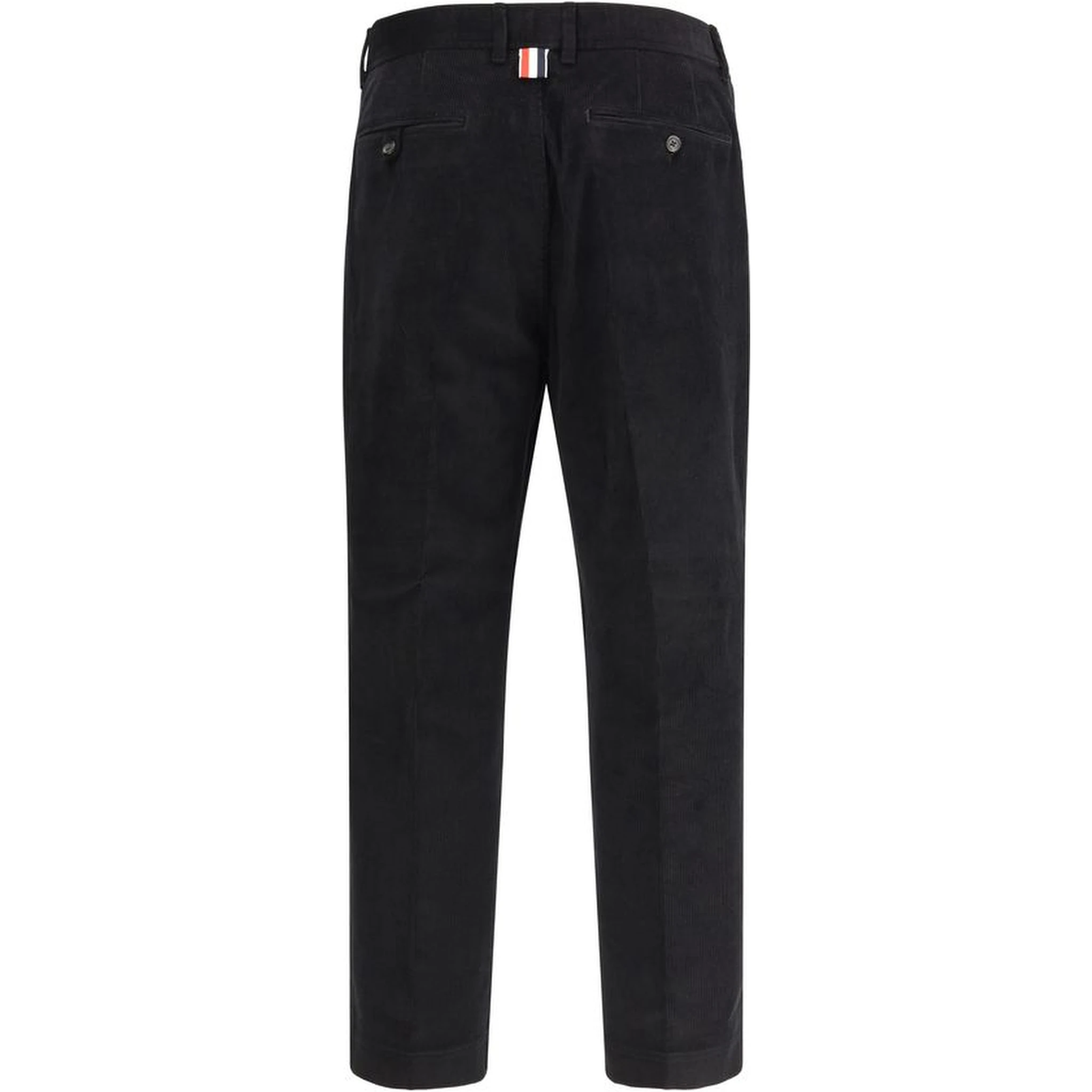 Black Cotton Chino Pants