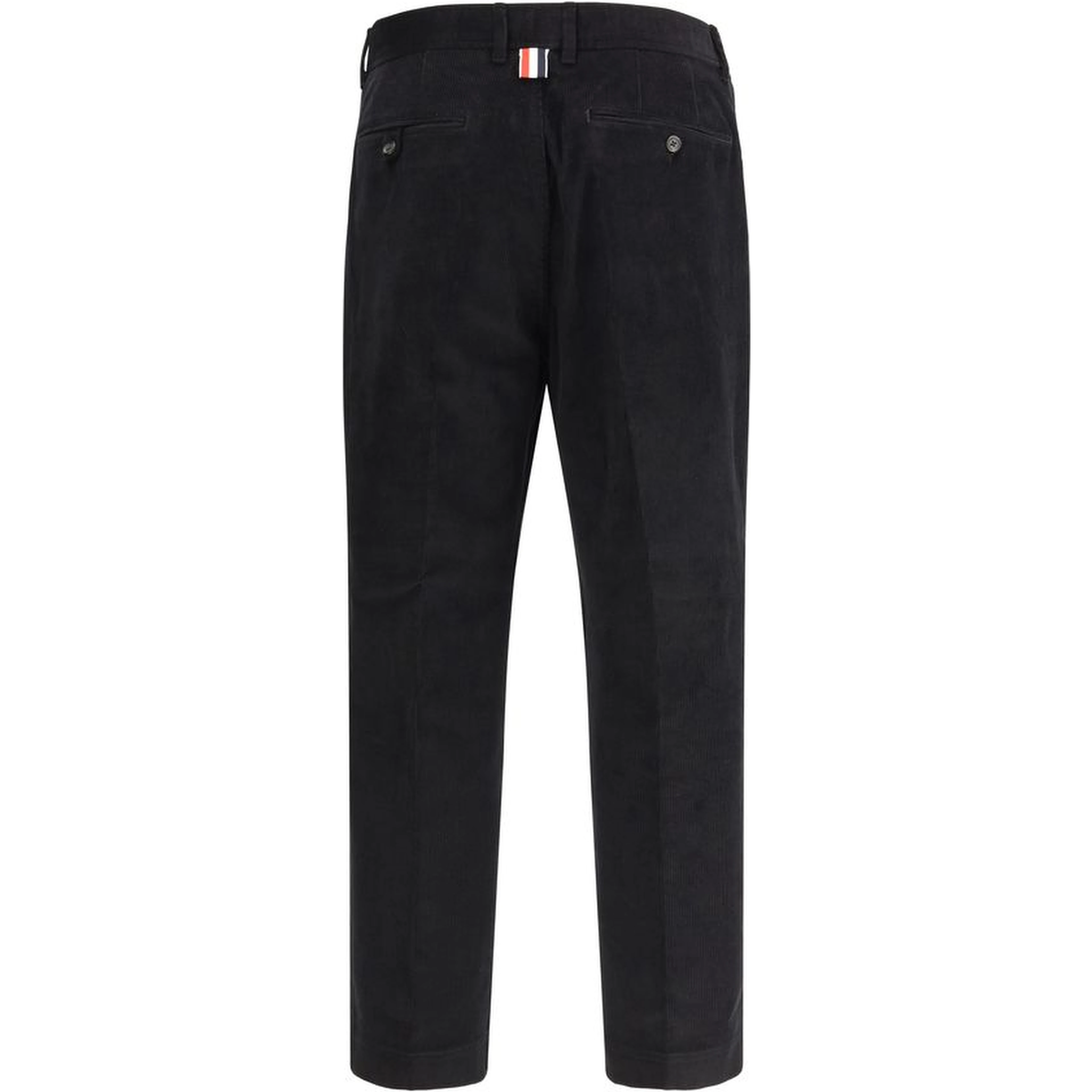 Black Cotton Chino Pants