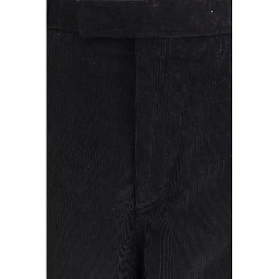 Black Cotton Chino Pants