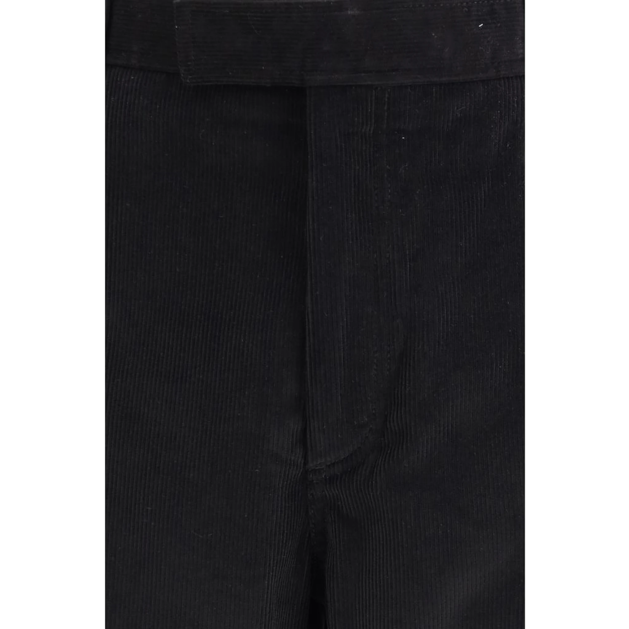 Black Cotton Chino Pants
