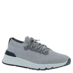 Gray Rubber Low Top Sneakers