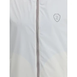 White Polyamide Sleveless Jacket