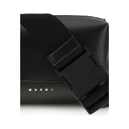 حقيبة كتف بوس توروس من جلد العجل الأسود