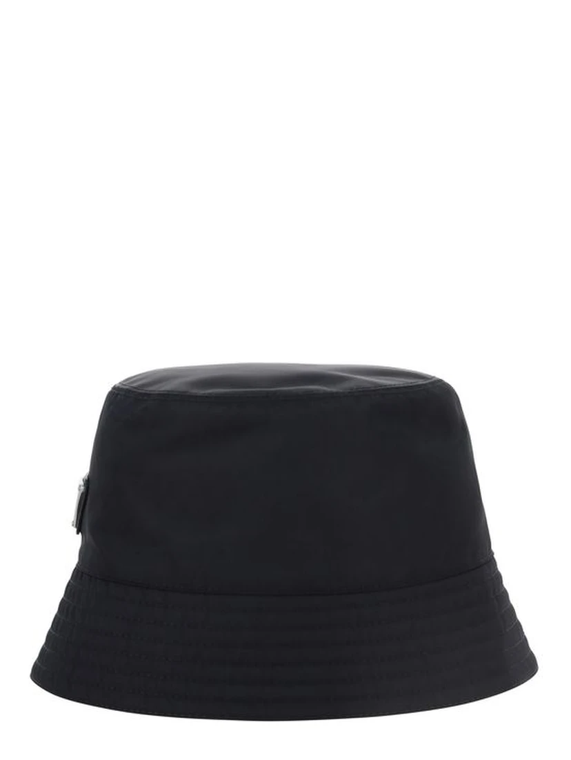 Black Polyamide Bucket Hat