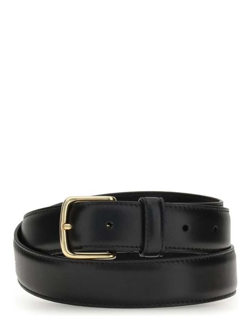 Black Calf Leather Bos Taurus Regular Belt