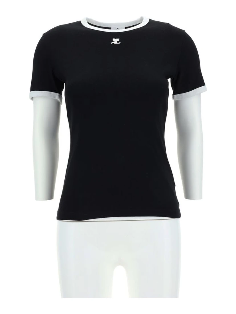 Black Cotton T-Shirt