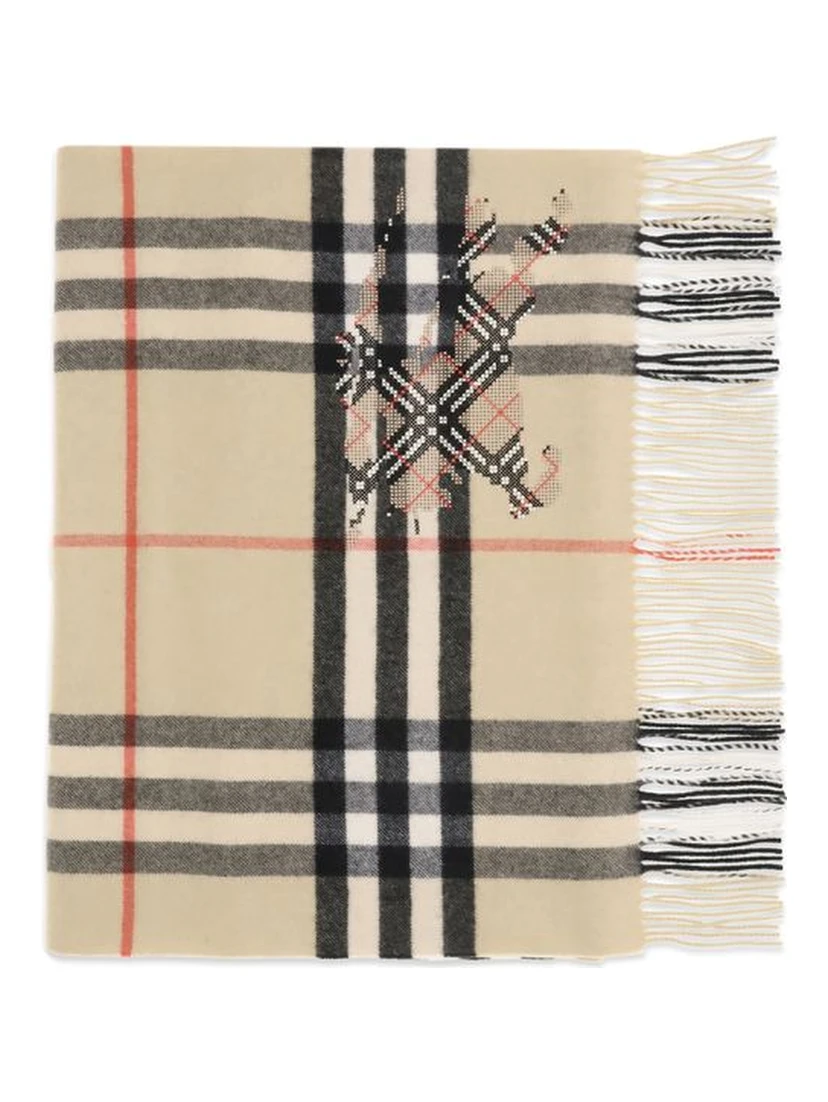 Beige Cashmere Scarf
