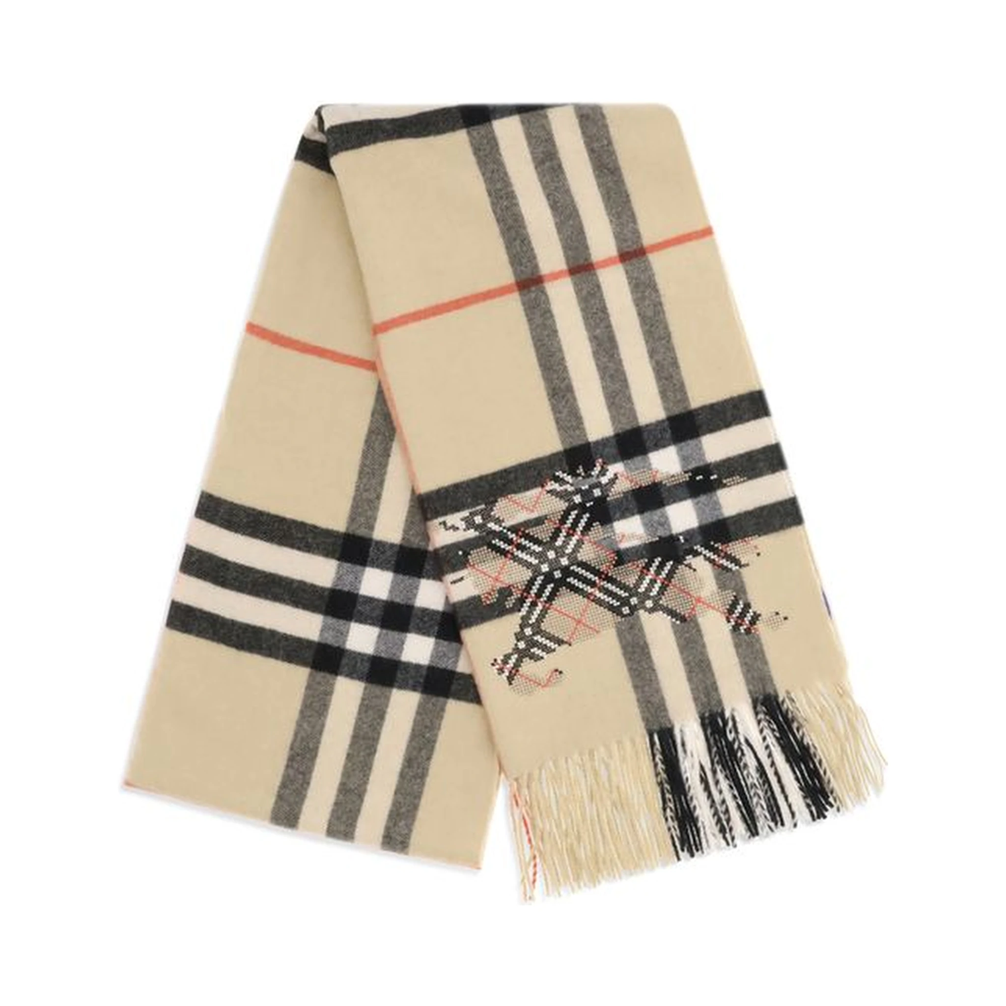 Beige Cashmere Scarf
